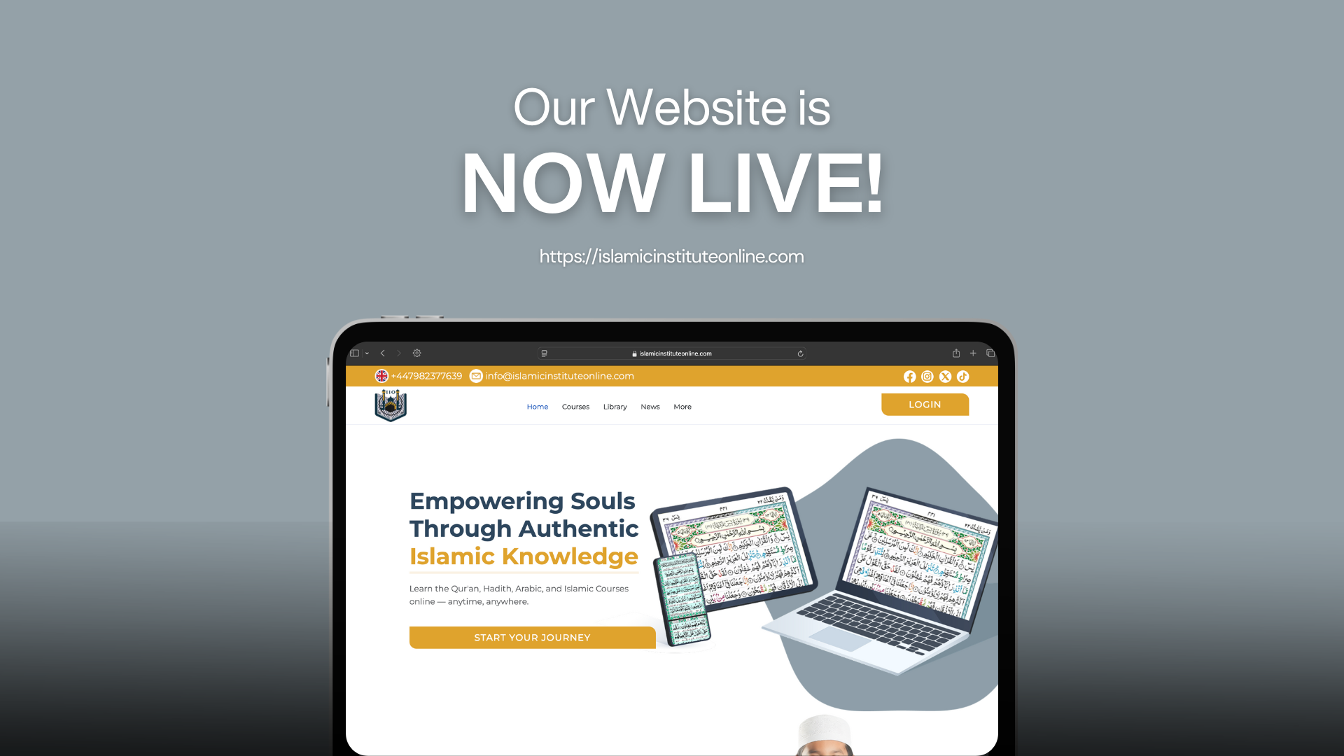  Launching Islamic Institute Online Website 2.0 
